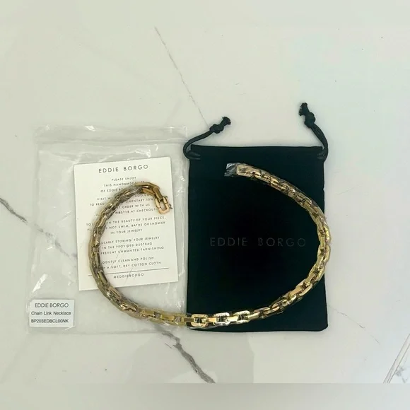 New Eddie Borgo Supra Link Gold Necklace - Picture 5 of 6
